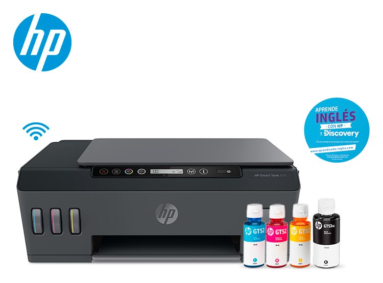 IMPRESORA MULTIFUNCIONAL HP Smart Tank 500 / 6000 Páginas en